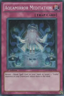 Aquamirror Meditation - HA05-EN058 - Super Rare - 1st Edition Near Mint Yugioh! - Image 1