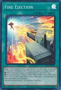 Fire Ejection - LD10-EN022 - Super Rare - 1st Edition Near Mint Yugioh! Card - Image 1