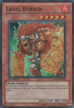 Laval Burner - HA05-EN013 - Super Rare - 1st Edition Near Mint Yugioh! Card - Image 1
