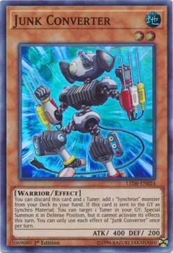 Junk Converter - LED6-EN024 - Super Rare - 1st Edition Near Mint Yugioh! Card - Image 1