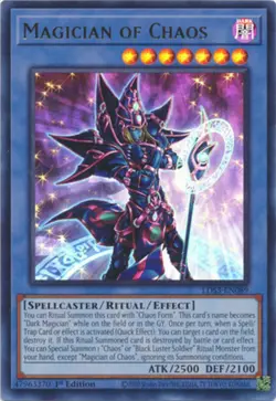 Magician of Chaos - LDS3-EN089 - Ultra Rare - 1st Edition Near Mint Yugioh! Card - Image 1
