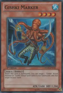 Gishki Marker - HA05-EN033 - Super Rare - 1st Edition Near Mint Yugioh! Card - Image 1