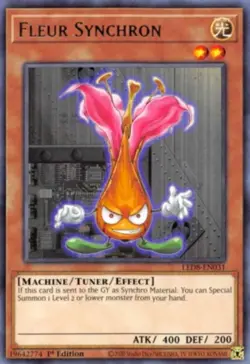 Fleur Synchron - LED8-EN031 - Rare - 1st Edition Near Mint Yugioh! Card - Image 1