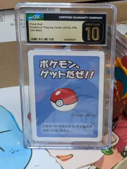 *Free Shipping* CGC 10 PRISTINE Poke Ball Old Maid 2019 Japanese Pokemon Card - Image 1