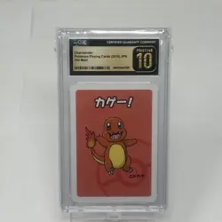 CGC 10 Pristine Charmander Old Maid 2019 Japanese Pokemon Card - Image 1