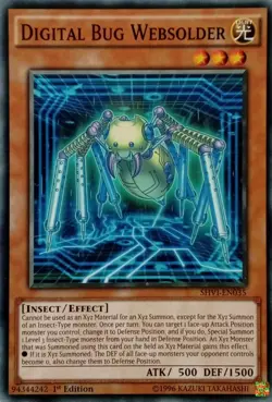 SHVI-EN035 DIGITAL BUG WEBSOLDER COMMON 1ST EDITION YuGiOh CARD - Image 1