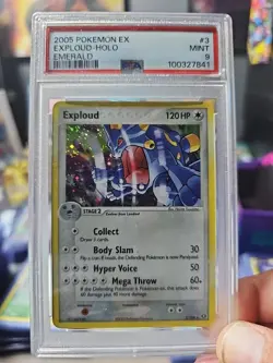 Pokemon TCG Card Exploud EX Emerald Holo Rare #3 PSA 9 Mint 2005 - Image 1