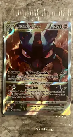 Lucario VSTAR SWSH291 SWSH: Sword & Shield Promo Cards Holo Sealed - Image 1