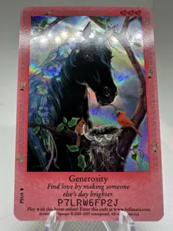 Bella Sara Generosity PS1/4 (Ancient Lights) Promo Foil Rare Trading Card TCG - Image 2