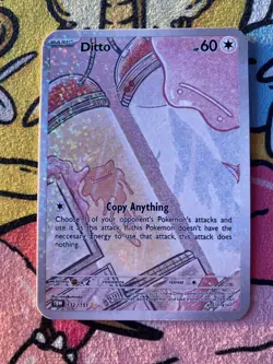 Pokemon Parody Cards by Tiredbutwoke, v1 / Set 1 - Ditto Holographic Card - Image 1