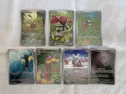 Lot Of 7 Illustration Rare Pokemon Cards All NM - Image 1
