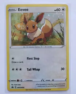 Eevee SWSH095 NM Holofoil Promo Rare Pokemon Card - Image 1