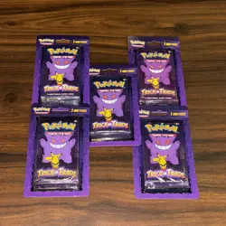 5x MJ Holdings Booster Pokemon TCG Trick Or Trade 25 Mini Packs 3 Cards Each =75 - Image 4