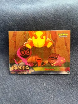 1999 Topps Pokemon Movie Card Pikachu's Vacation: Success Holo - Image 1