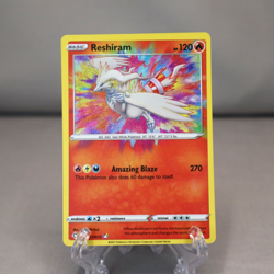 Reshiram 017/072 - Amazing Rare Holo Shining Fates Pokemon TCG Card NM Near Mint - Image 1