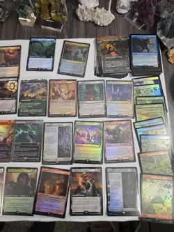 X123 Card Lot MTG Lord of the Rings, Foils, X41 Rare X6 Mythic, Showcase & More - Image 3