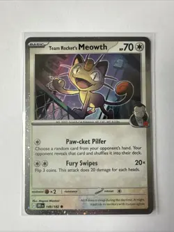 Team Rocket's Meowth (Cosmos Holo) 149/182 Miscellaneous Cards & Products Holo - Image 1