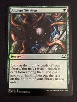 1x Foil Ancient Stirrings (151) Double Masters LP MTG Magic the Gathering x1 MKE - Image 1