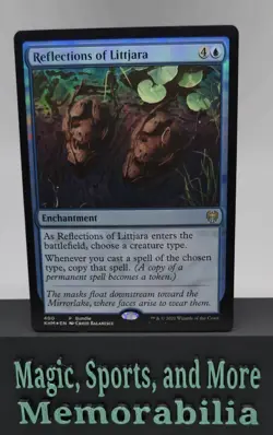 MTG Reflections Of Littjara Kaldheim Foil Rare #400 Magic The Gathering LP - Image 1