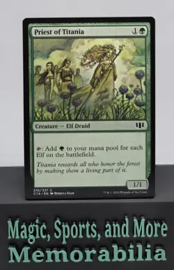 MTG Priest of Titania Commander 2014 English Magic The Gathering LP - Image 1