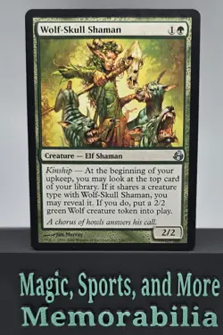 MTG Wolf-Skull Shaman Morningtide Regular Uncommon Magic The Gathering LP - Image 1