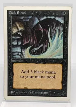 MTG Dark Ritual Unlimited Magic the Gathering LP - Image 1