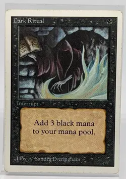 MTG Dark Ritual Unlimited Magic the Gathering LP - Image 3