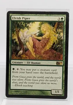 MTG Elvish Piper Magic 2010 177/249 Regular Rare Magic the Gathering LP - Image 1
