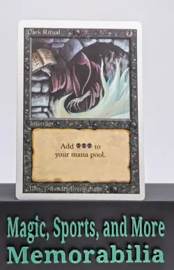MTG Dark Ritual Revised Edition Vintage Magic The Gathering MP - Image 1