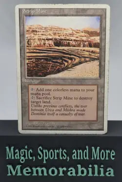 MTG Strip Mine Core Set 4th Edition Regular Uncommon Magic The Gathering HP - Image 1