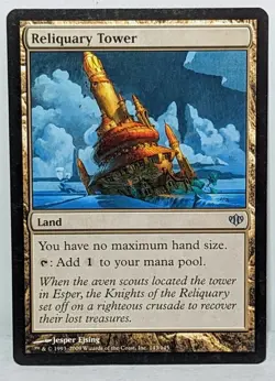 MTG Reliquary Tower (143/147) Conflux Uncommon Magic the Gathering LP - Image 1