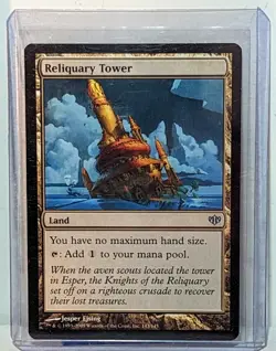 MTG Reliquary Tower (143/147) Conflux Uncommon Magic the Gathering LP - Image 3