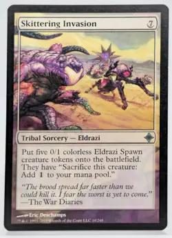 MTG Skittering Invasion Rise of the Eldrazi 010 Uncommon LP Magic The Gathering - Image 1