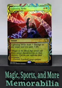 MTG Lightning Helix Strixhaven Archives Foil Etched Magic The Gathering NM - Image 1