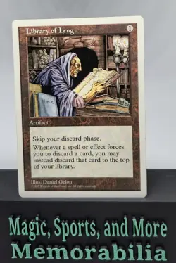 MTG Library of Leng Uncommon Regular 5th Edition Magic The Gathering LP - Image 1