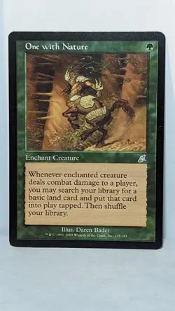 MTG One with Nature Scourge 125/143 Regular Uncommon NM Magic The Gathering - Image 2