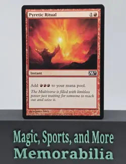 MTG Pyretic Ritual Magic 2011 (M11) Regular Common Magic The Gathering LP - Image 1