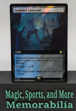 MTG Drowned Catacomb Surge Foil Extended Art Doctor Who Magic The Gathering LP - Image 1