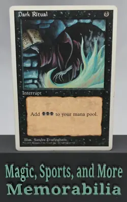 MTG Dark Ritual Fourth Edition Regular Common Magic The Gathering LP - Image 1