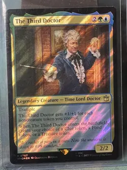 MTG The Third Doctor RARE Doctor Who SURGE FOIL 0767 NM/Mint - Image 1