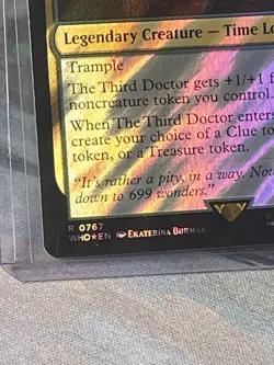 MTG The Third Doctor RARE Doctor Who SURGE FOIL 0767 NM/Mint - Image 2