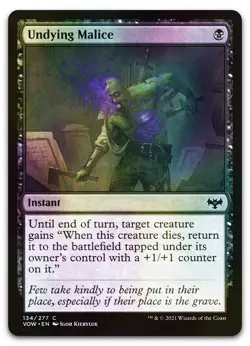 Undying Malice #134 (Foil) (NM) Crimson Vow VOW Magic MTG - Image 1