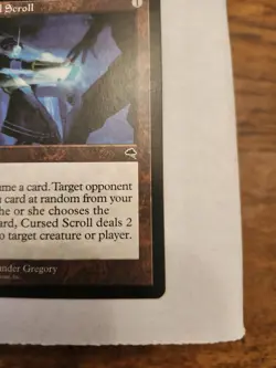 MTG Rare uncommon Cursed Scroll Tempest 1997 Near Mint + Magic The Gathering - Image 5