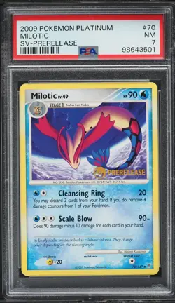 2009 Pokemon Platinum Supreme Victors Nilotic Prerelease 70/147 PSA 7 NM - Image 1