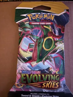 Sealed Pokemon Evolving Skies Sleeved Booster Pack (Rayquaza) - Image 1