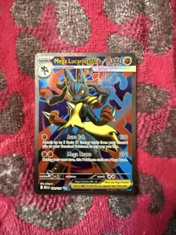 Pokemon TCG Mega Lucario EX 160/132 Ultra Rare Holo NM Mega Evolutions Full Art - Image 1
