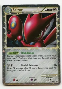 Pokemon TCG Scizor Prime holo 84/90 HGSS Undaunted 2010 Ultra Rare - Image 1