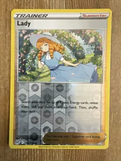 Pokemon TCG Lady Sword & Shield - Lost Origin 159/196 Reverse Holo Uncommon - Image 1