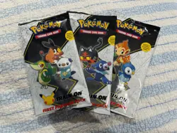 Pokemon TCG First Partner Pack (Lot Of 3) - Sinnoh/Unova/Alola NEW/SEALED 820650809620 - Image 1