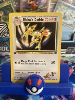 Pokemon TCG Blaine's Dodrio Gym Challenge 32 Regular 1st Edition LP - Image 1